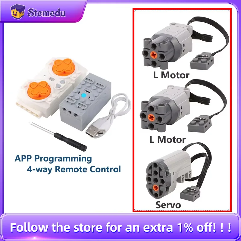 Lego Set Technic - L/Servo Motor + 4-way Speed Control
