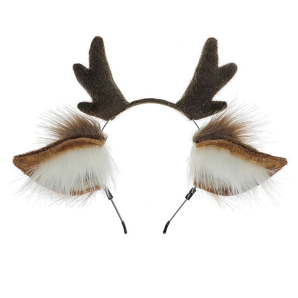 Unisex Deer Ears Reindeer Antl - Reindeer Antlers Headband ulasan dan harga