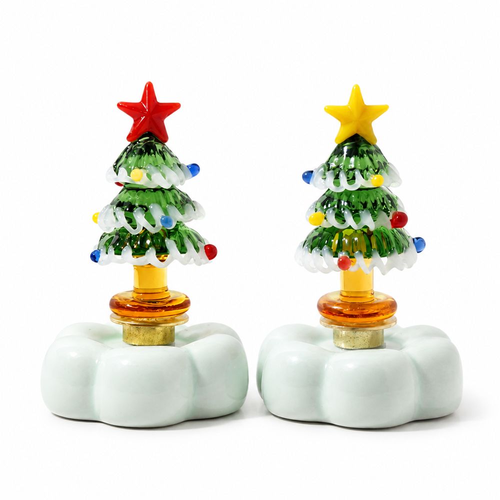 Solid Glass Glass Christmas Tr - Star Tree Topper ulasan dan harga