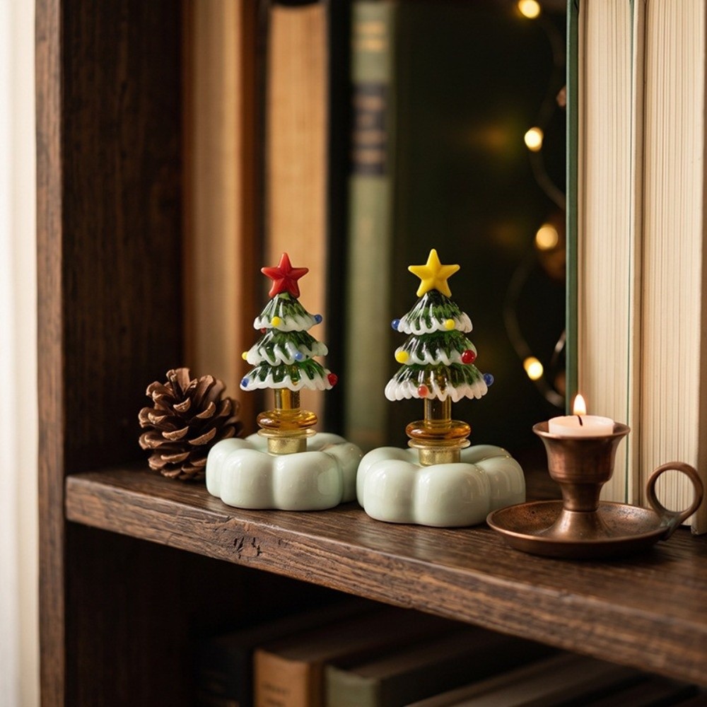 Solid Glass Glass Christmas Tr - Star Tree Topper ulasan dan harga