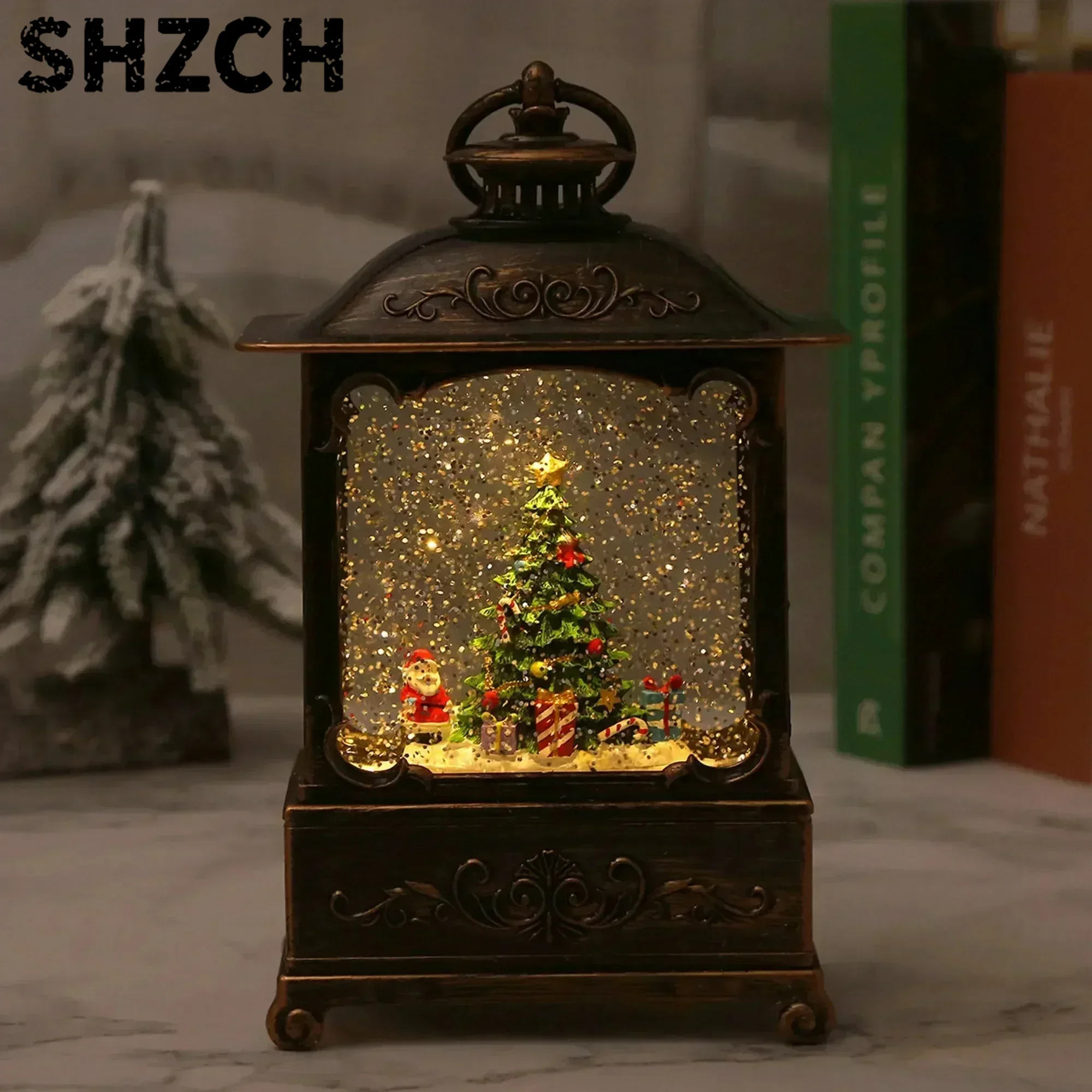Christmas Snow Globe Lantern M - Snow Globe Musical ulasan dan harga