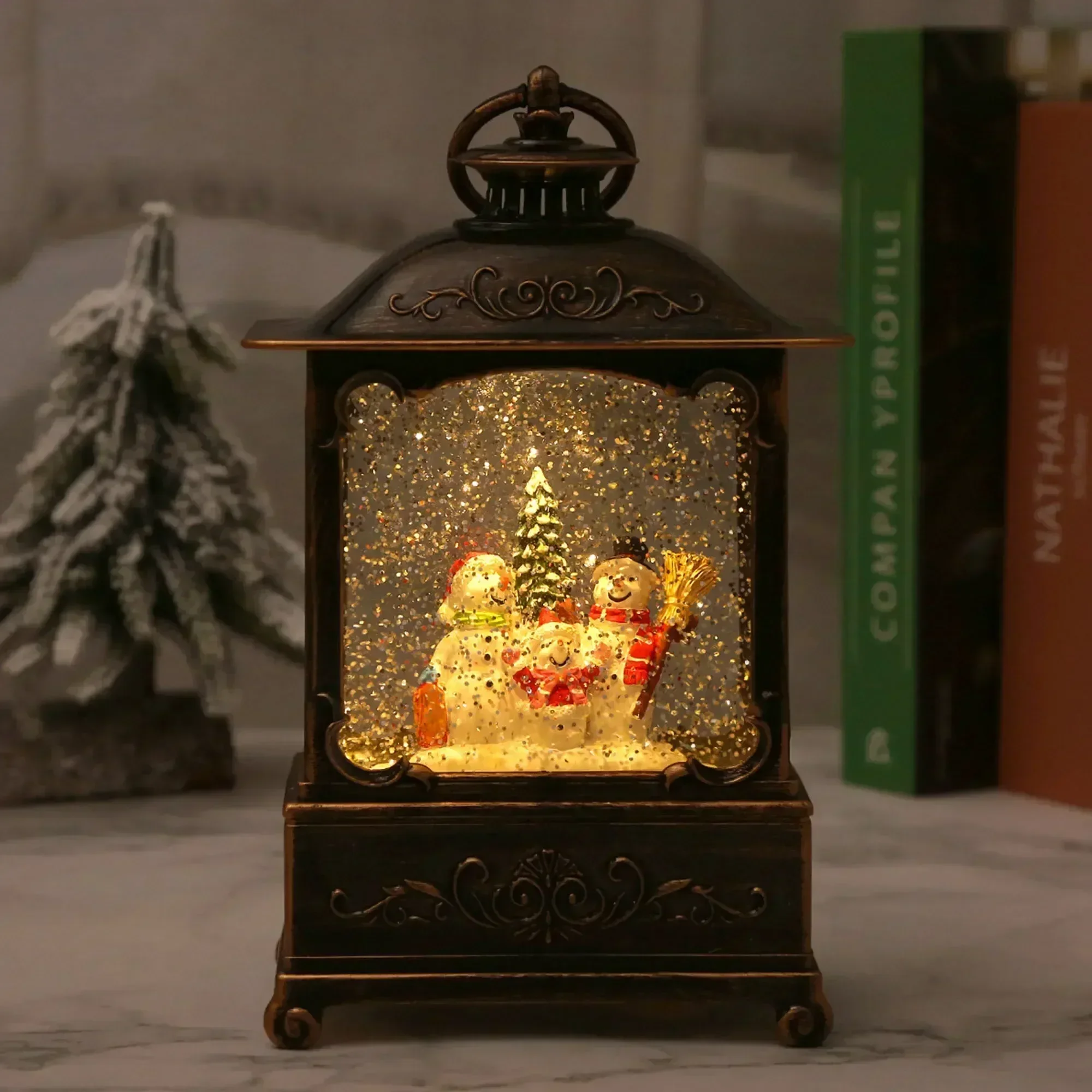 Christmas Snow Globe Lantern M - Snow Globe Musical ulasan dan harga