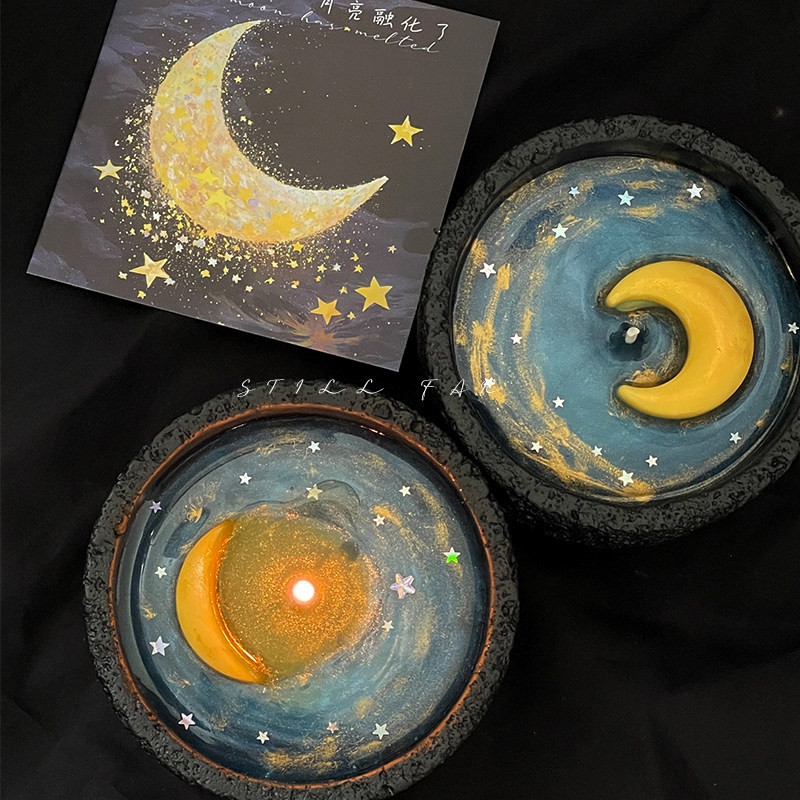 Melting Moon Scented Candle Ha - Holiday Candle Set ulasan dan harga
