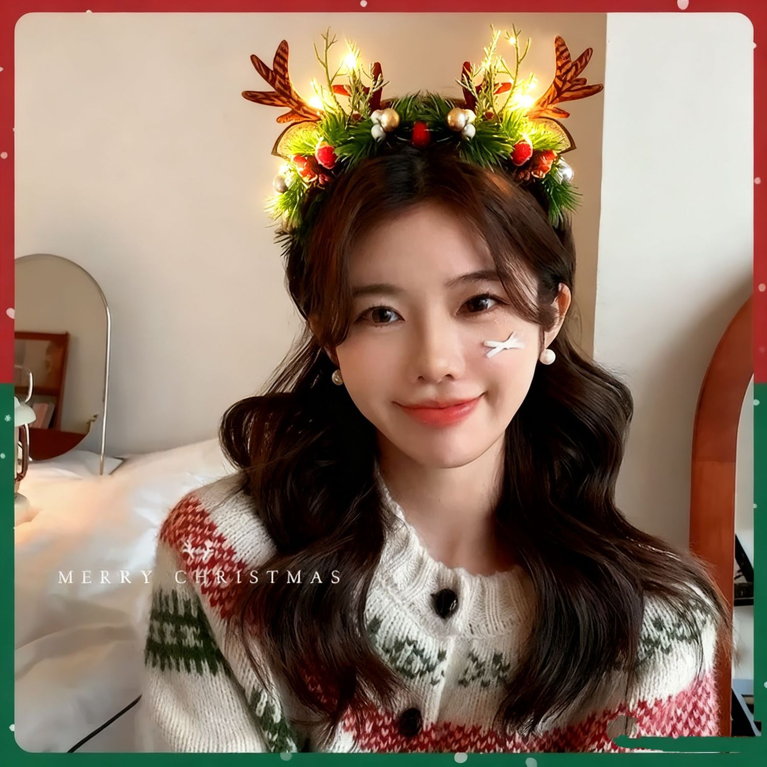 Christmas Reindeer Antlers Hea - Reindeer Antlers Headband ulasan dan harga