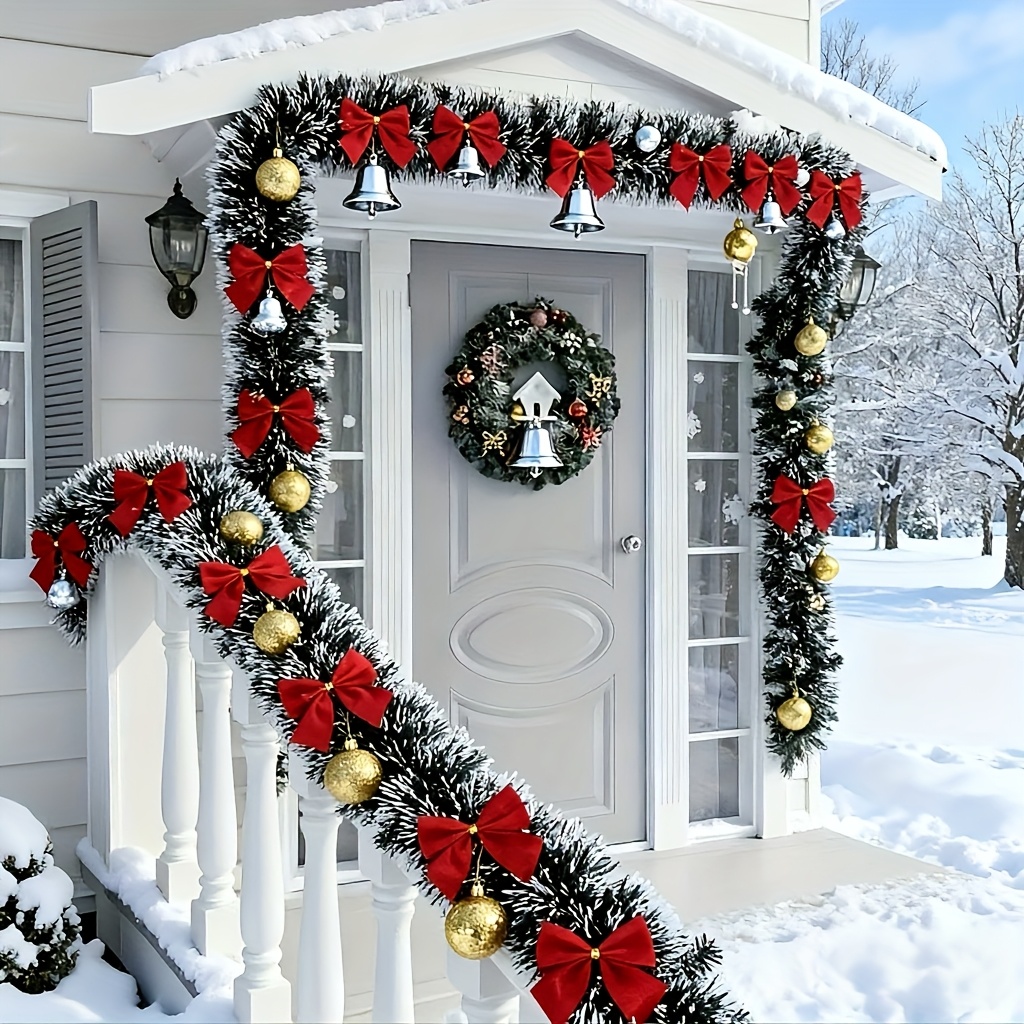Artificial Christmas Garland X - Christmas Wreath Fake ulasan dan harga