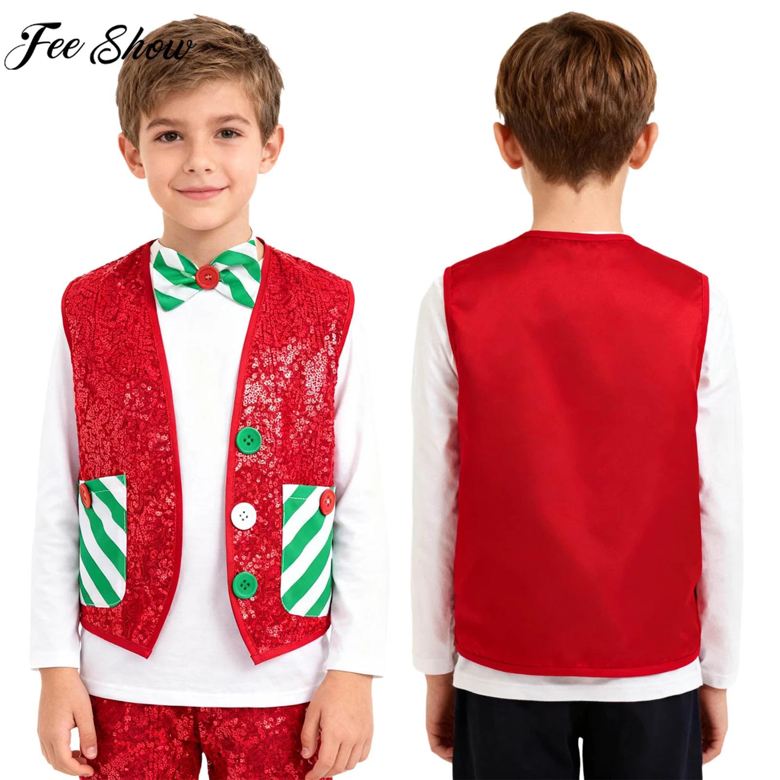 Boys Girls Christmas Party San - Elf Costume Christmas ulasan dan harga