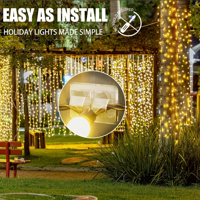 4/10pcs Hooks for Outdoor Stri - Christmas Lights Outdoor ulasan dan harga
