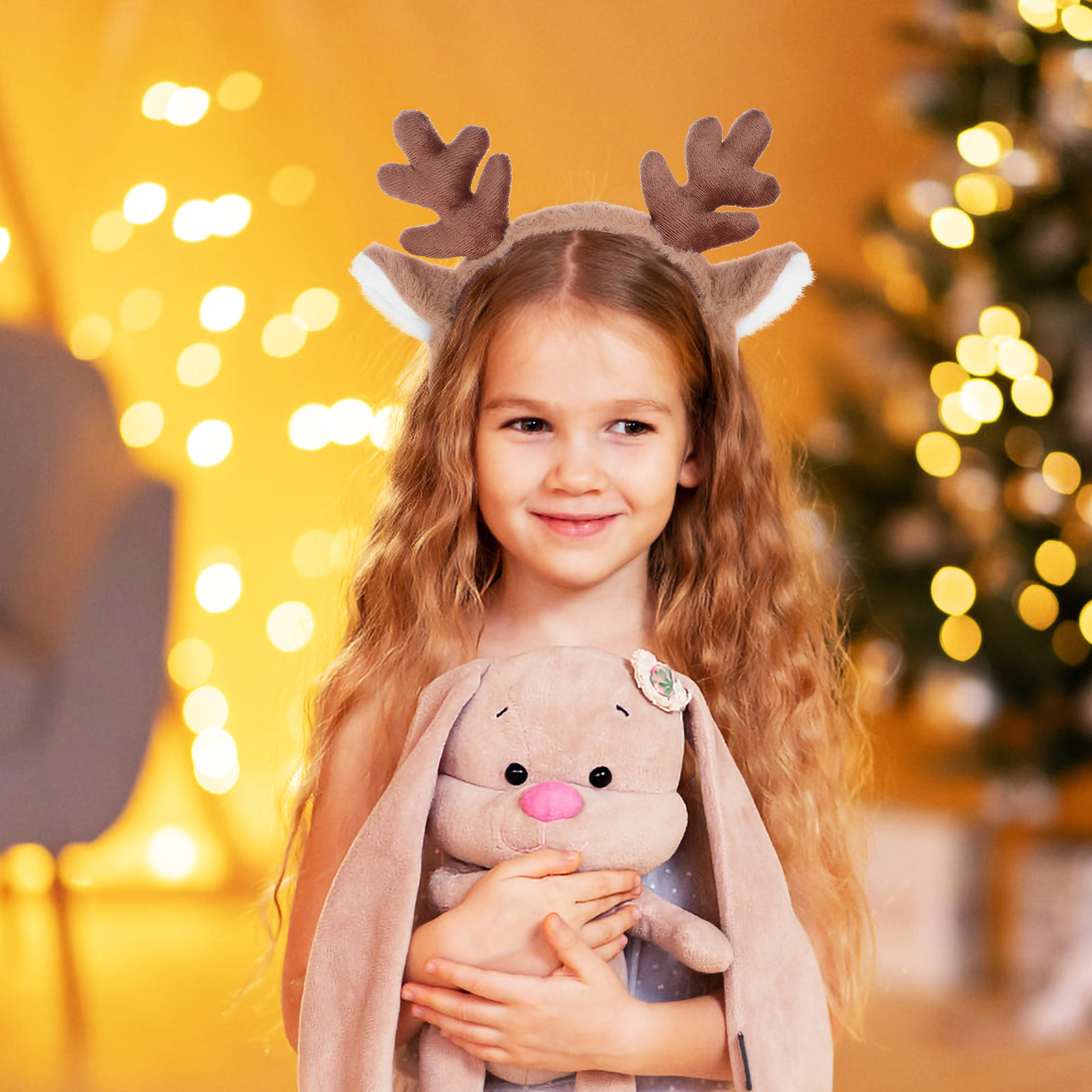 Christmas Headband Reindeer An - Reindeer Antlers Headband ulasan dan harga