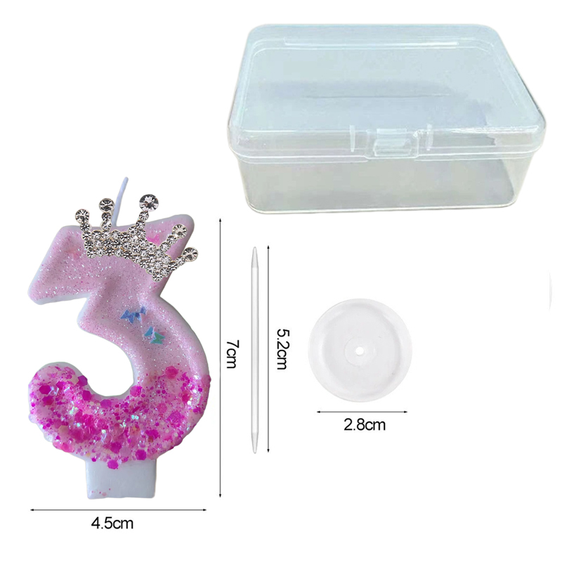 Pink Rose Red Sequins Dual Col - Holiday Candle Set ulasan dan harga